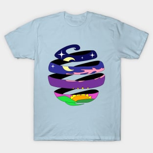 Sunset spiral T-Shirt